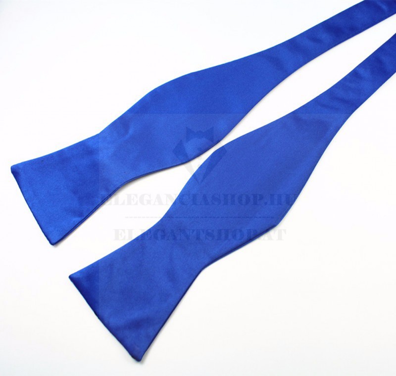    NM szatén köthető csokornyakkendő - Királykék